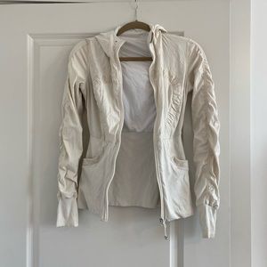 Lululemon cream jacket, size 4